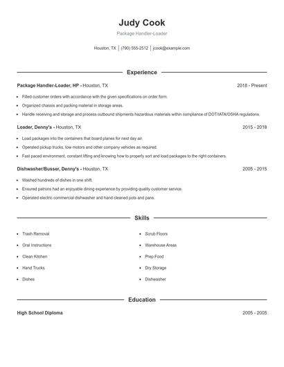 Resume example 1