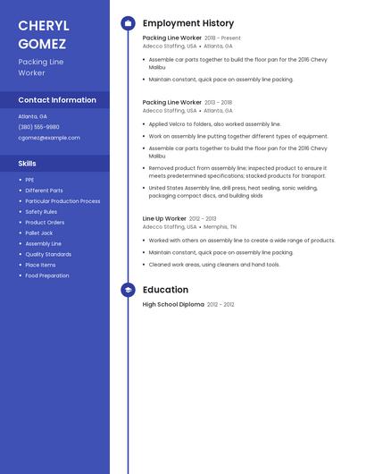 Resume example 5