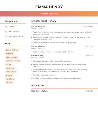 Resume example 3
