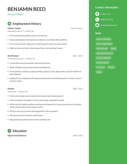 Resume example 4