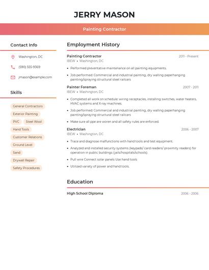 Resume example 3