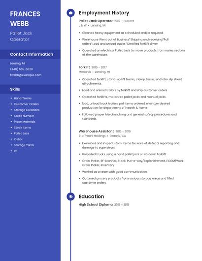 Resume example 5
