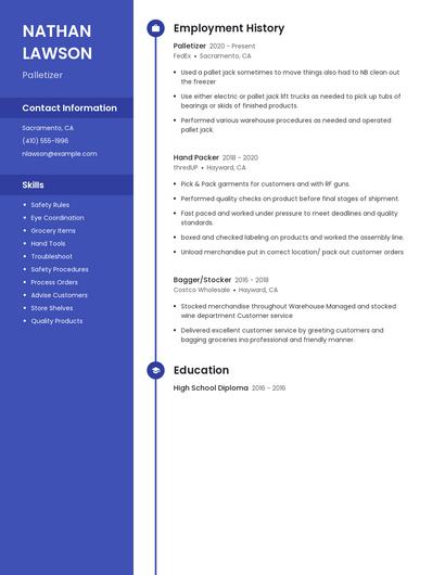 Resume example 4