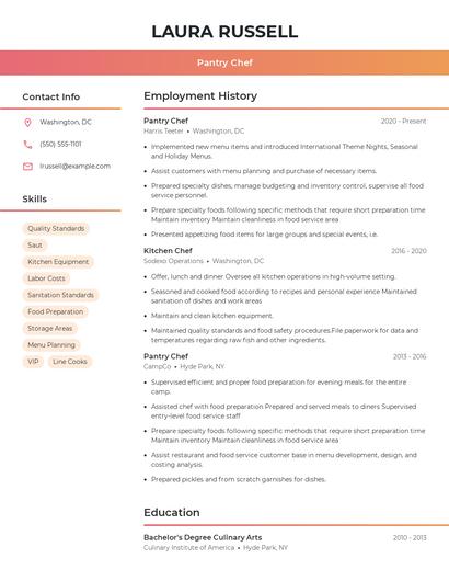 Resume example 3