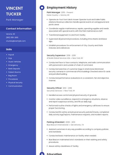 Resume example 4