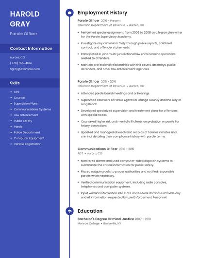 Resume example 4