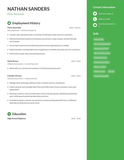 Resume example 4