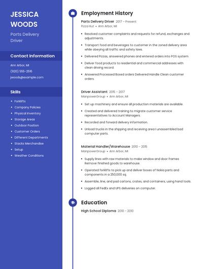 Resume example 5