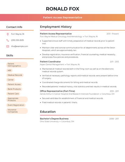 Resume example 3