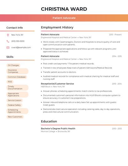 Resume example 3