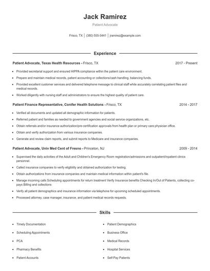 Resume example 1