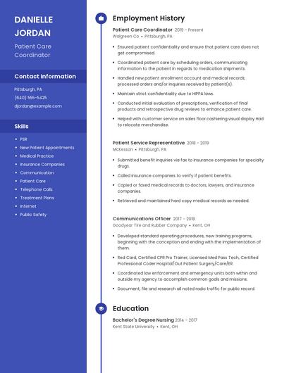 Resume example 4
