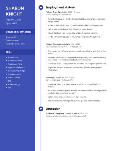 Resume example 4