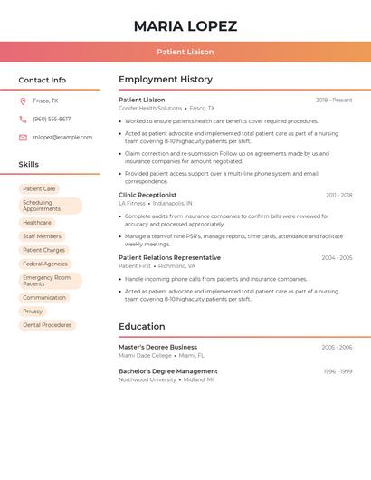 Resume example 3