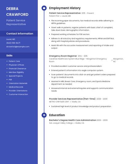 Resume example 5
