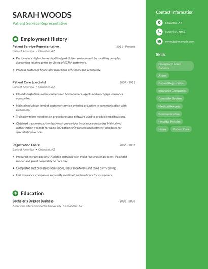 Resume example 4