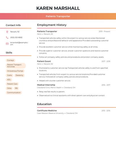Resume example 3