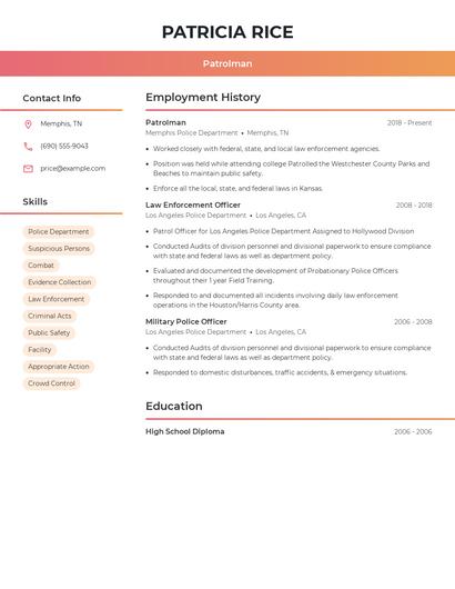 Resume example 3