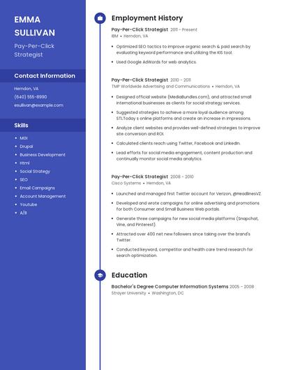 Pay-Per-Click Strategist Resume