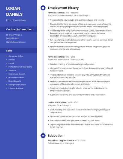 Resume example 4