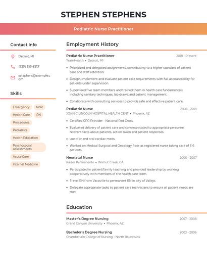 Resume example 3
