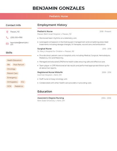 Resume example 3