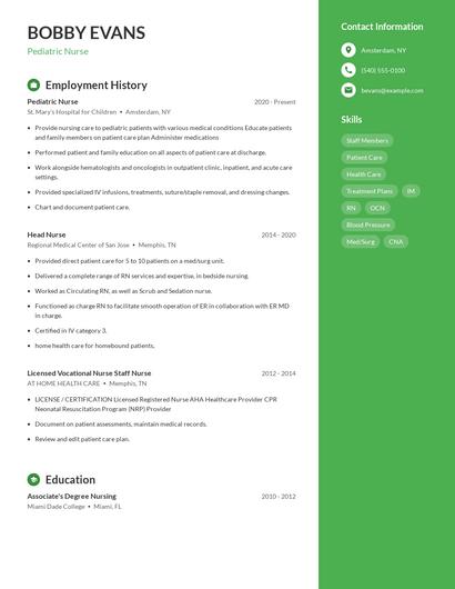 Resume example 5