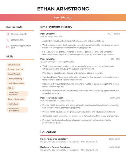 Resume example 3