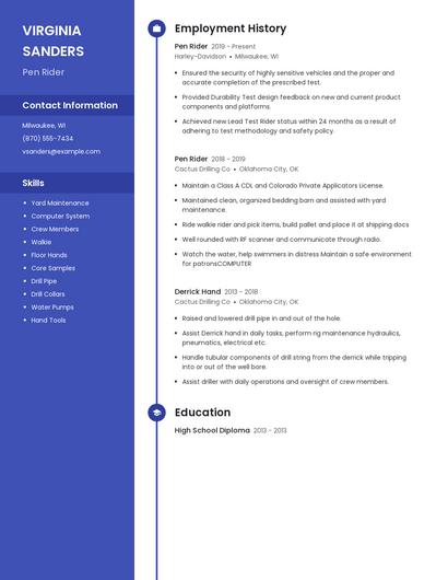 Pen Rider Resume