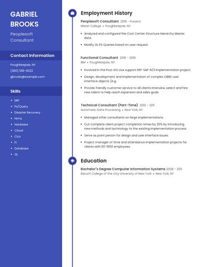 Peoplesoft Consultant Resume