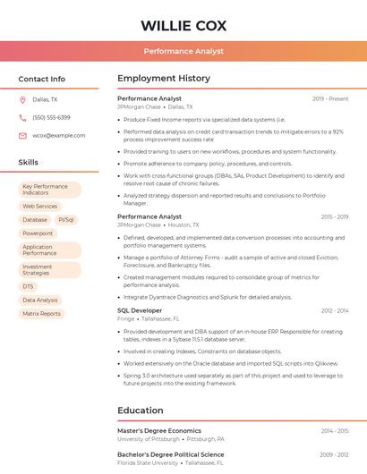 Resume example 3