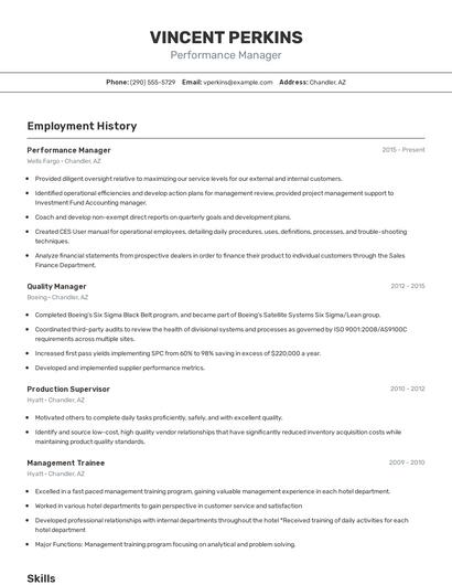 Resume example 2