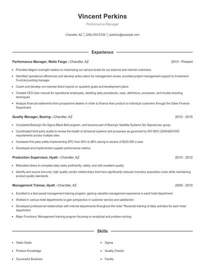 Resume example 1