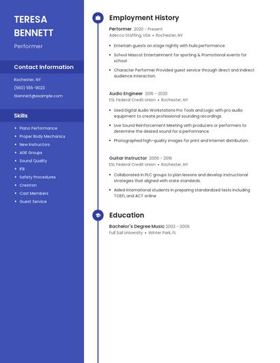 Resume example 5