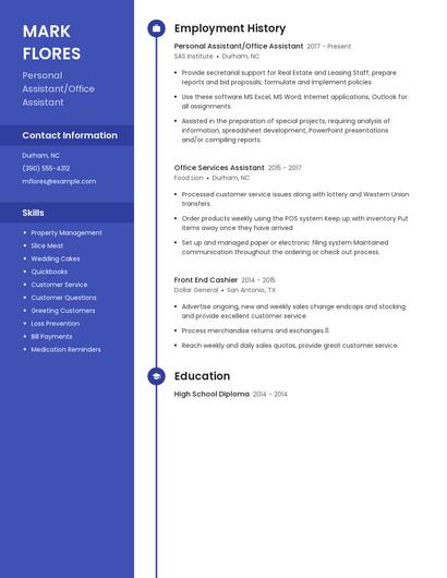 Resume example 5