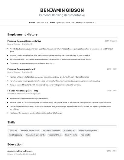Resume example 2
