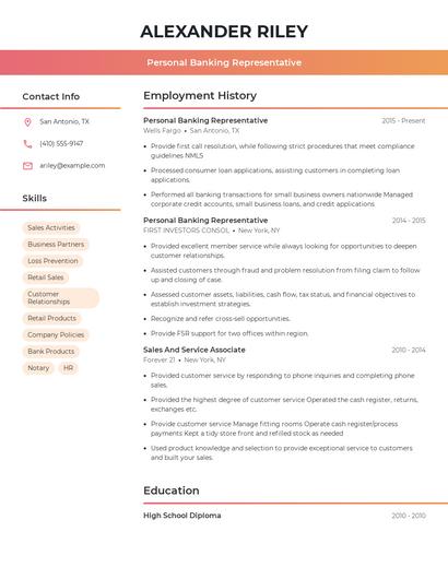 Resume example 3