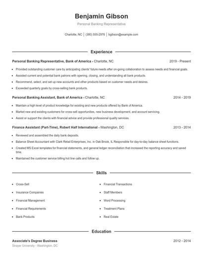 Resume example 1