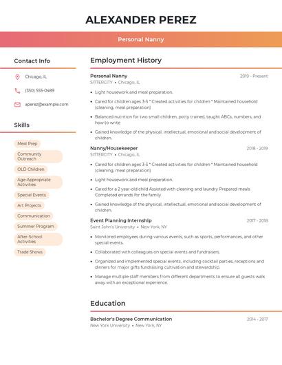 Resume example 3