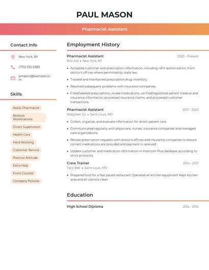 Resume example 3