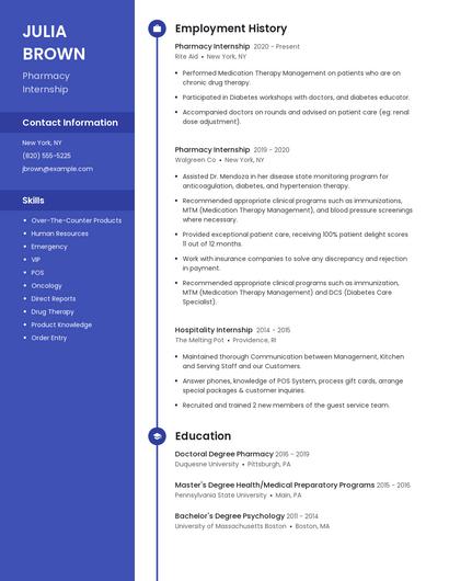 Resume example 4