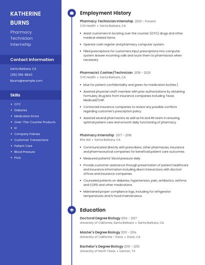 Resume example 5