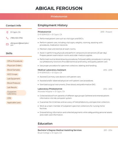 Resume example 3