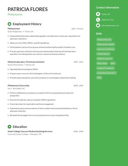 Resume example 5