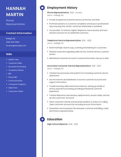 Resume example 4