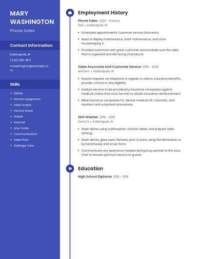 Resume example 5