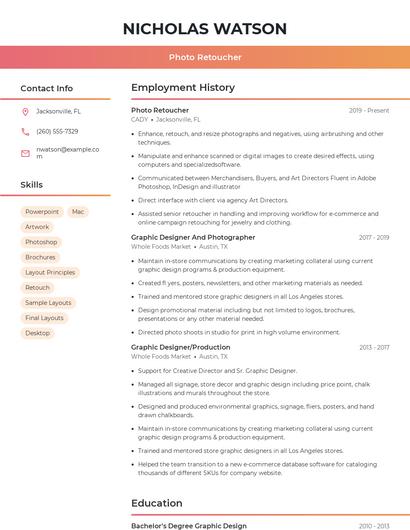 Resume example 3