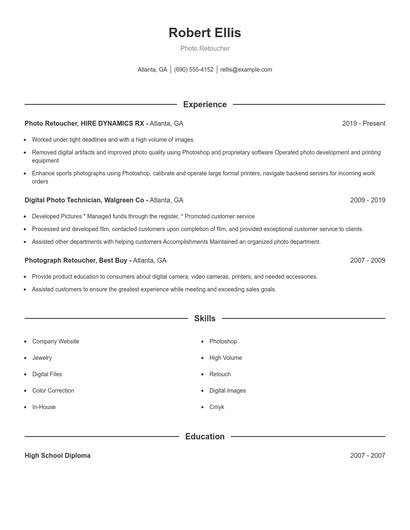 Resume example 1