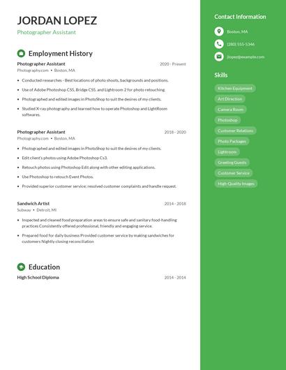 Resume example 4