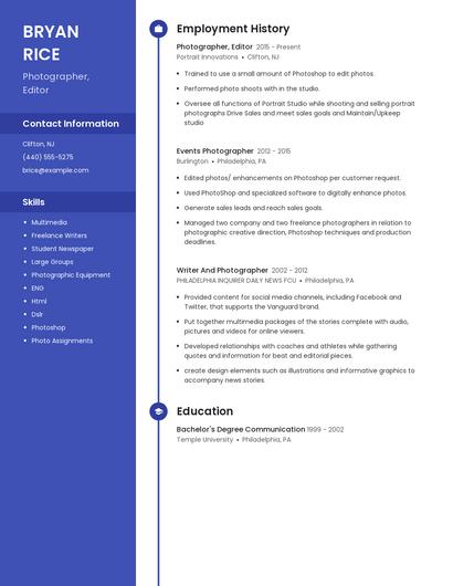 Resume example 5